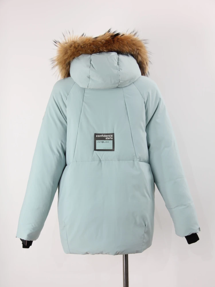 VERALBA Puffer Coat Fashionable Short Down Jacket With Fur Collar Thermal Band Super Hot Winter Women's Warm Vest Ladies 2022