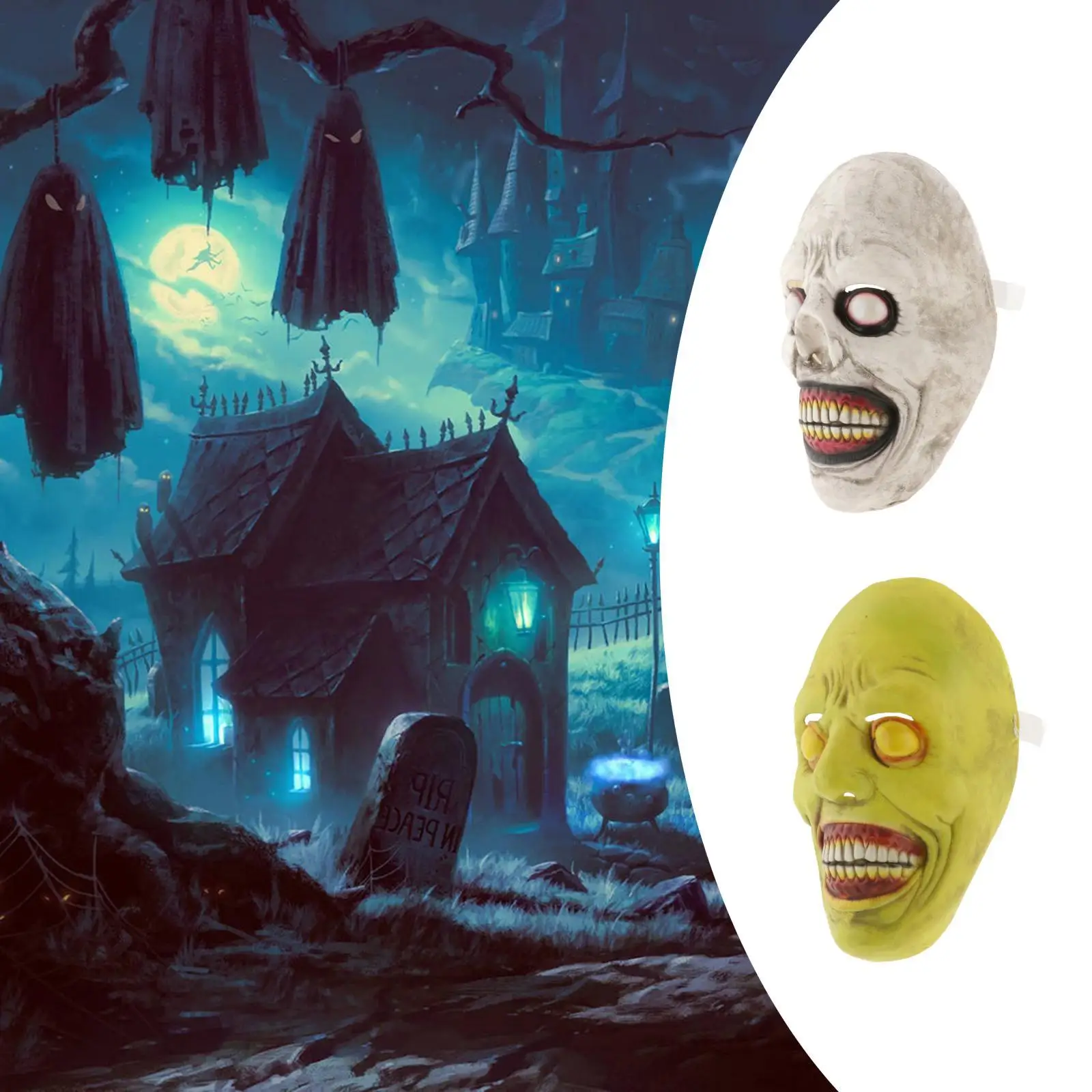

Halloween Horror for Adults Terror Devil Dance Party Scary Photo Props