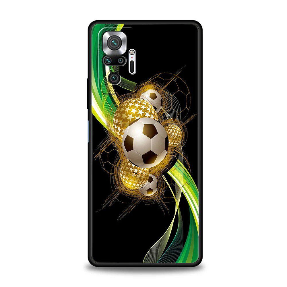 Fußball Sport Telefon Fall Abdeckung für Redmi 13C 10C Hinweis 13 12 10 11 Pro Plus 7 8T K40 K50 Gaming Pro Plus 5G Soft Shell Capas Tasche – Detail 2