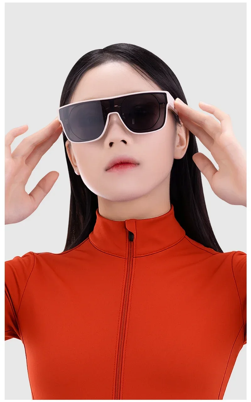 KAPVOE Heiße Sonnenbrille UV400-Schutz über Brillen für Brillenträger Übergroße quadratische Brille Männer Frauen TR90 Fahrradbrille – Detail 16