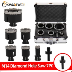 M14 Diamond Drilling Core Bit Porcelain Tile Drill Ceramic Tile Hole Saw Thread Dry Vacuum Brazed Granite Marble Hole Saws