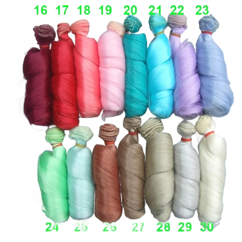 Handmade Wavy Doll Wigs For Blyth BJD 15cm SD AD 1/3 1/4 1/6 Bjd Doll Diy Hair bjd wig hair