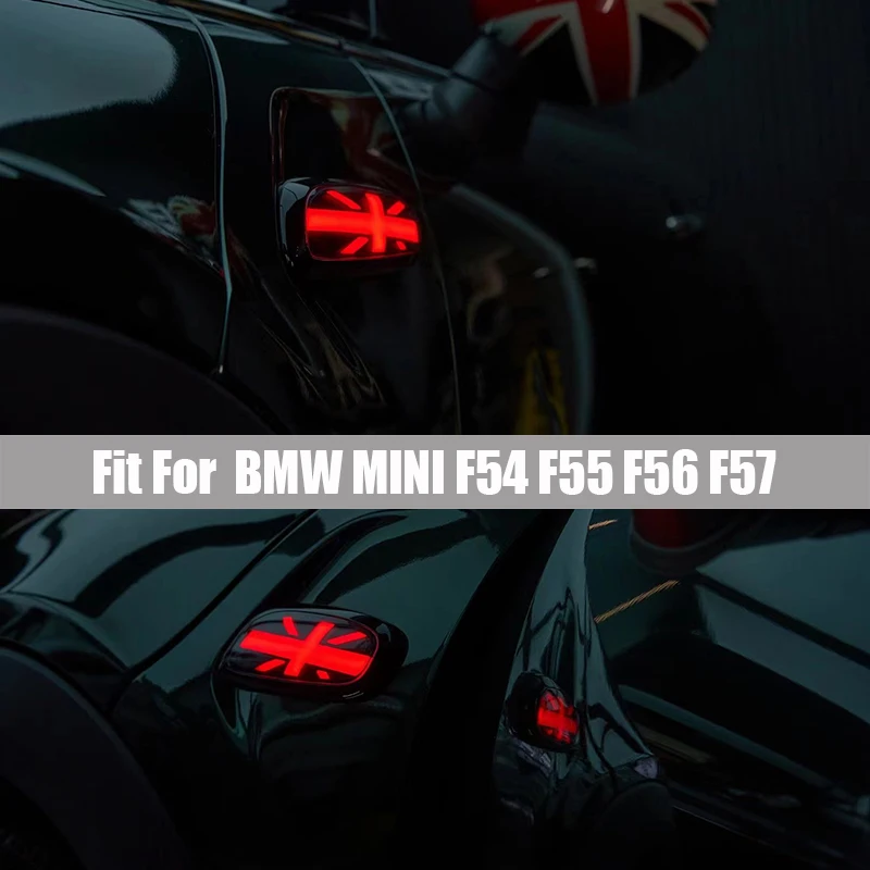 Smoked Black LED Water Leaf Board Turn Signal Side Light Suitable for BMW MINI F54 F55 F56 F57 Refit