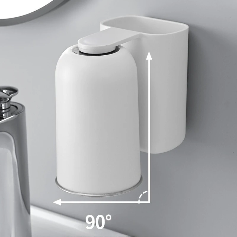 Soporte para cepillos de dientes de acero con vaso magnético_voghion.com
