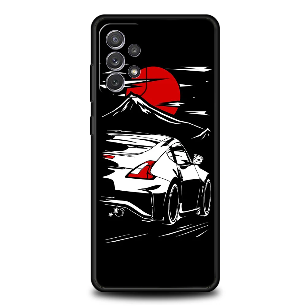 JDM Car-Themed Soft Shell Phone Case
