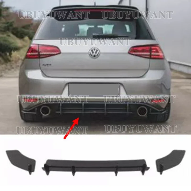 

For Volkswagen Golf 7 VII MK7 GTI 2014-2017 Car Rear Lip Diffuser