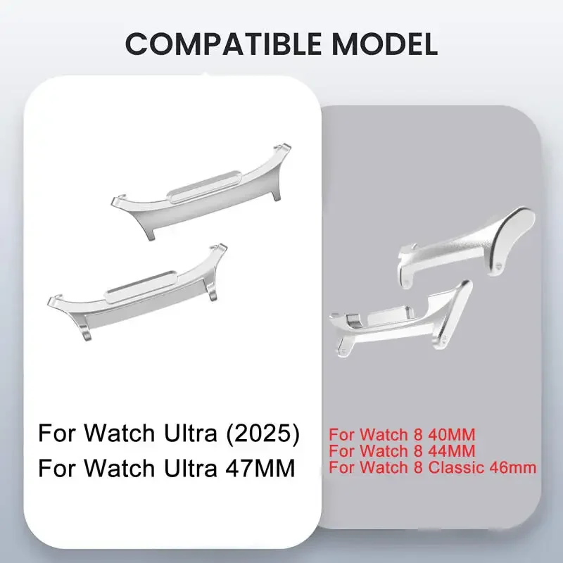 Magnetic Buckle Silicone Watch Strap with No-Gap Design