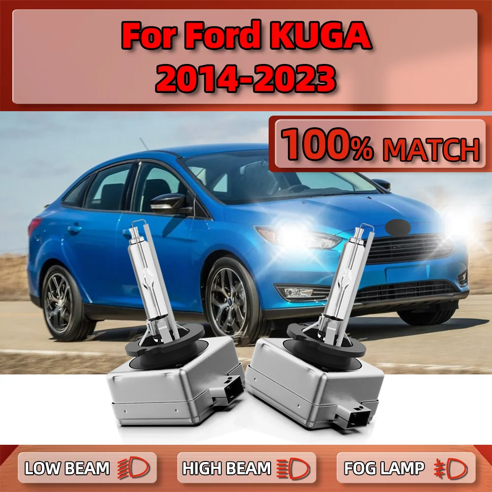 

2PCS 12V 35W D3S Car HID Xenon Headlight Bulbs 20000LM HID Xenon Lights 6000K For Ford KUGA 2014-2018 2019 2020 2021 2022 2023