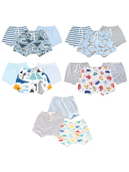 3 pezzi/set di pantaloncini per bambini casuali, pantaloncini per abbigliamento per bambini primaverili e autunnali, accessori per bambini in puro cotone 1