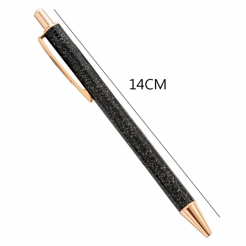 Rose Gold Glitter Ballpoint Pen - Elegant Stationery & Promotional Gift