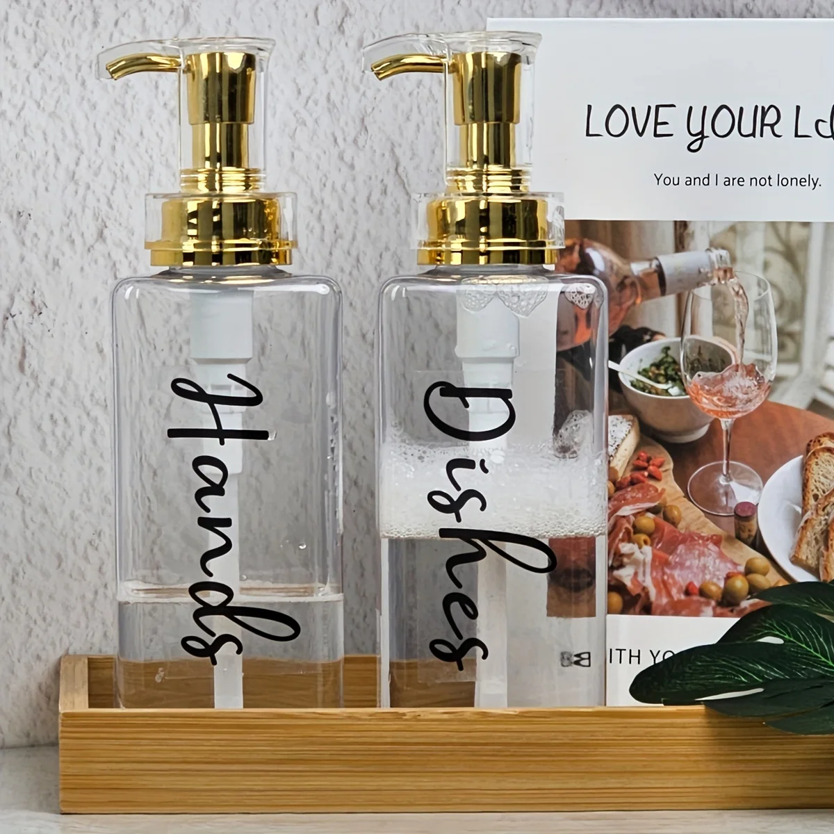 Soap Dispenser 2pcs Farmhouse Hand And Dish Soap Dispenser Refillable Liquid Soap Dispenser Pump Kitchen and Bathroom Convenient