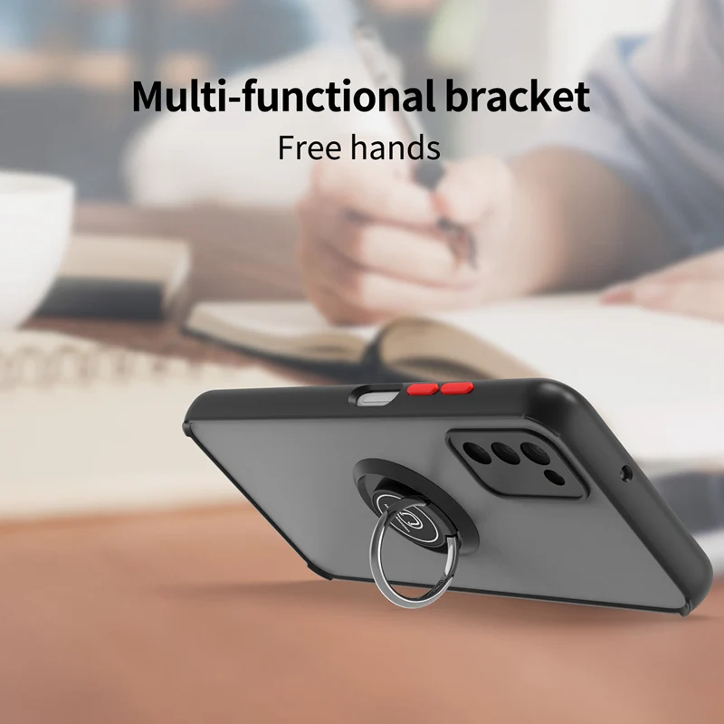 KEYSION Custodia Opaca di Moda per Samsung A03S A02S A03 A21S A20S A11 Anello Trasparente Del Basamento Della Copertura Del Telefono Antiurto per Gal_voghion.com