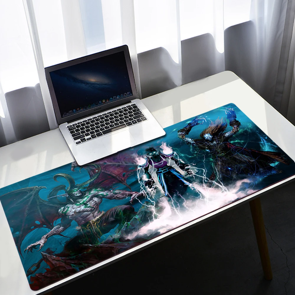 

World Of Warcraft Mouse Pad Computer Laptop Mouse Mat Large Mousepad Keyboards Table Carpet Gaming Desk Play Mats Locking Edge