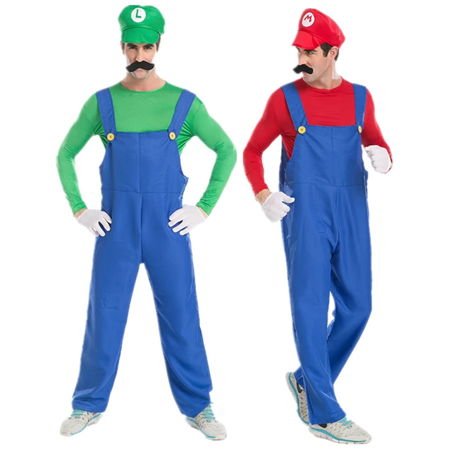 Deguisement adulte homme complet de Luigi Nintendo Mario Bros