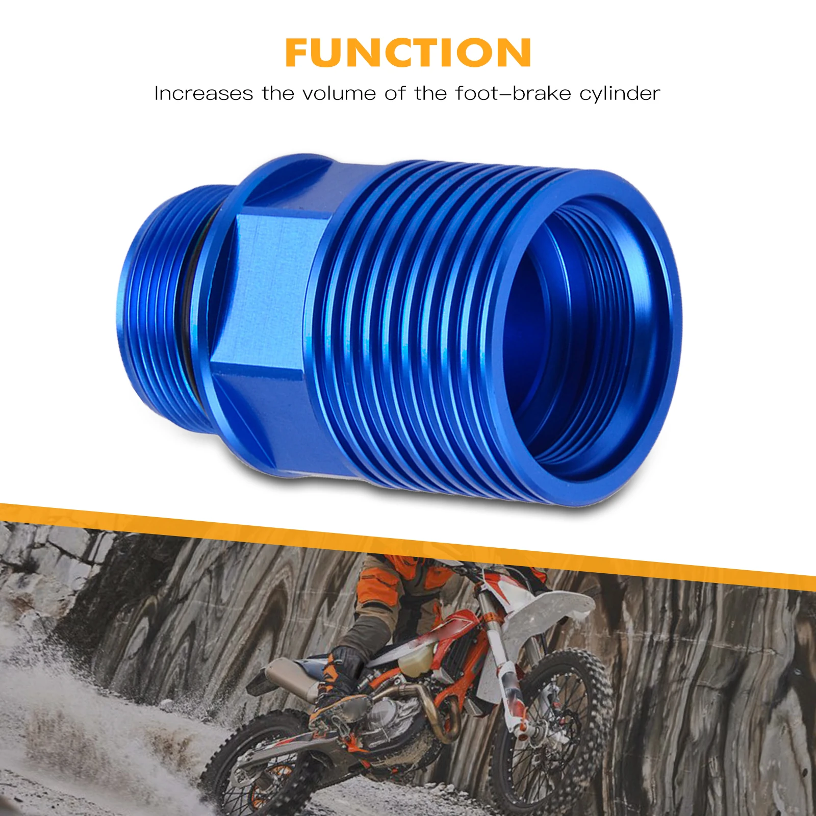 Rear Brake Reservoir Extender Brake Fluid Cylinder Cover Cap For Husqvarna Husaberg TE FE TC FC TX FX FS 125 150 250 350 450 501