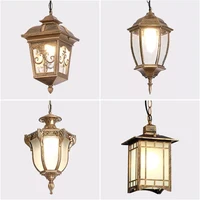 European Waterproof Pendant Lights Outdoor Retro Village Chandelier  Balcony Corridors Lights Grape Rack Hanglamp Luminaire 1