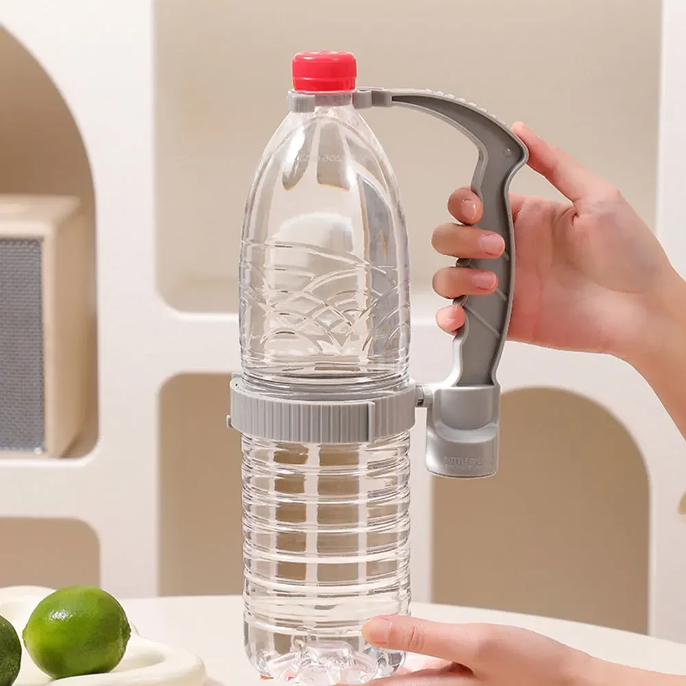 5-1PCS Beverage Bottle Inverting Handle Holder Built-in Bottle Opener Drink Bottle Grip Bar Plastic Universal Bottle Holder