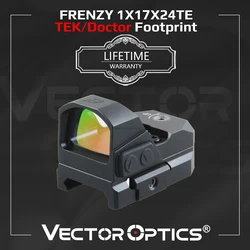 Vector Optics Frenzy 1x17x24 Red Dot Scope Pistol Handgun Sight IPX6 Water Proof RMR Footprint Fit 21mm Picatinny G17 19 9mm AR