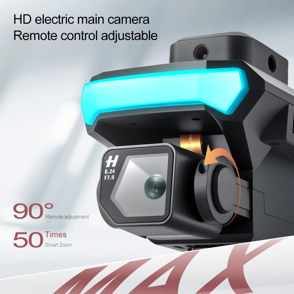 Nuovo Drone Pieghevole Kmax con Schermo da 4,5 Pollici, Videocamera 8K, Posizionamento Ottico, Evitamento Ostacoli, Motore Brushless - immagine 3
