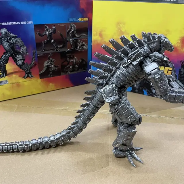 2PCS Big Godzilla Earth MechaGodzilla Figuras Rei Angola