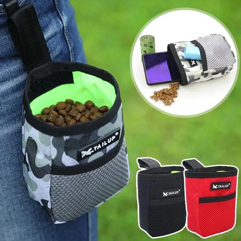 

Outdoor Portable Training Treat Dog Snack Bag Obedience Agility Pet Feed Pocket Pouch Large Capacity Snack Reward Waist Bag