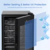 Wine Cooler Refrigerator-24-Bottle Capacity,Compressor Freestanding Beverage Fridge,Digital LED Touch Control 3