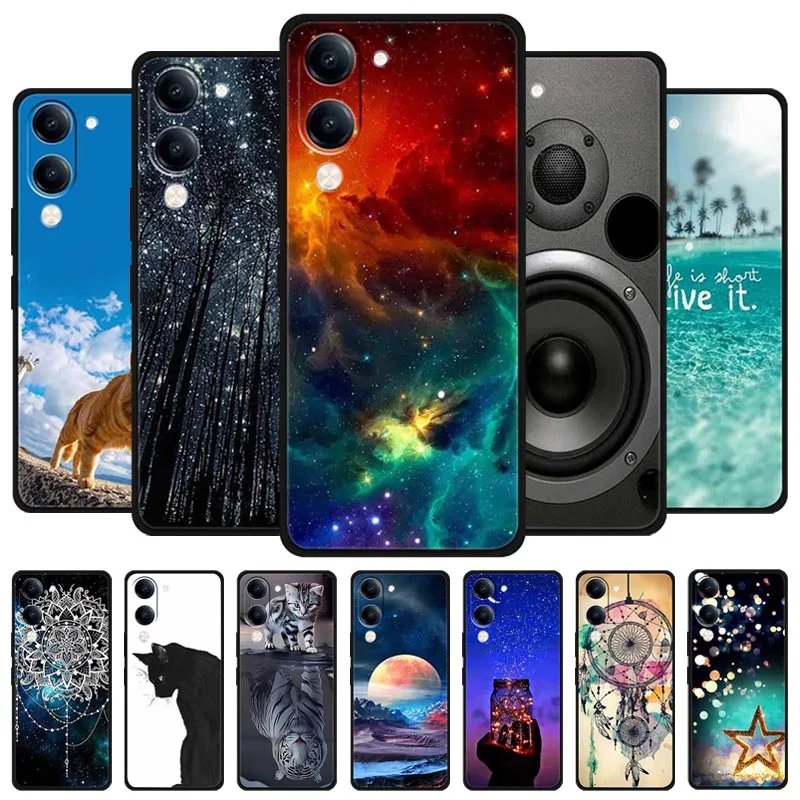 Starry Sky Painted Camera Protection Soft Silicone Case