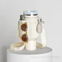 2025 New Water Bottle Carrier Bag Neoprene Water Bottle Pouch Holder for 40oz Tumbler Accessories Insulated Thermos Cup Cover