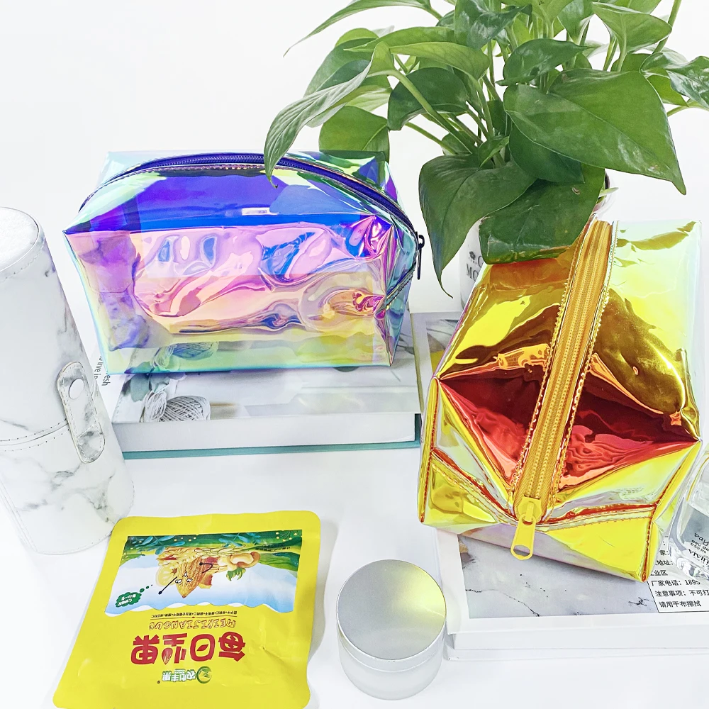 Clear Transparent Makeup Bag Beauty Storage Pouch Wash Bag PVC Waterproof Travel Cosmetic Bag Organizer For Women Makeup Case