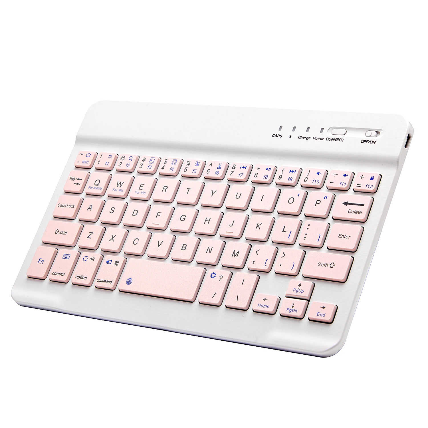 Pink Wireless Bluetooth Keyboard and Mouse Mini Spainish Keyboard Bluetooth Keyboard for Tablet IOS Android IPhone Ipad Keyboard computer keypad Keyboards