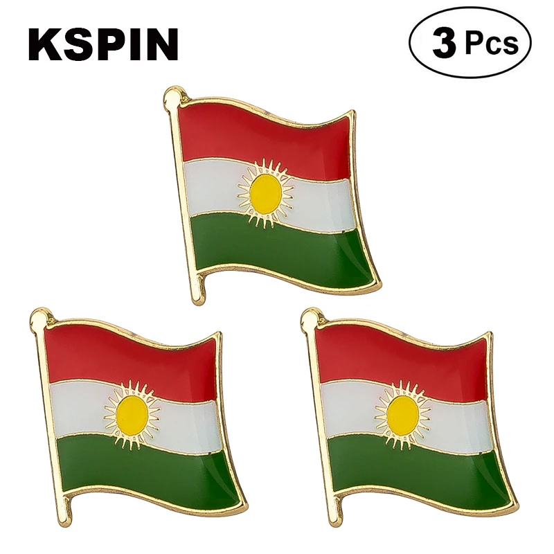 

KURDISTAN Lapel Pin Brooches Pins Flag badge Brooch Badges