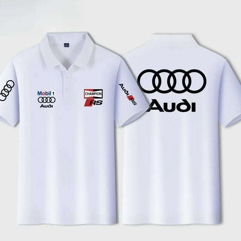 Audi RS T-Shirt - Men Polo Shirt Custom Printed Performance Car Apparel