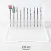 10pcs/Set Diamond Nail Drill Bit Grinder Electric Milling Cutters Pedicure Manicure Files Cuticle Burr Nail Tool ZZ10 1
