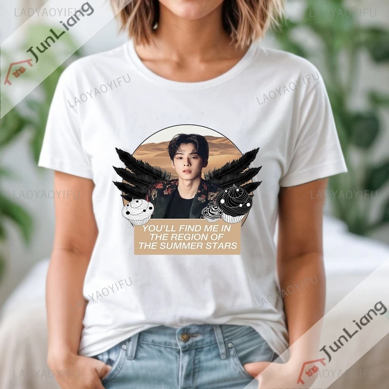Cha Eun Woo Graphic T Shirts Gift Ideas for Fan Harajuku