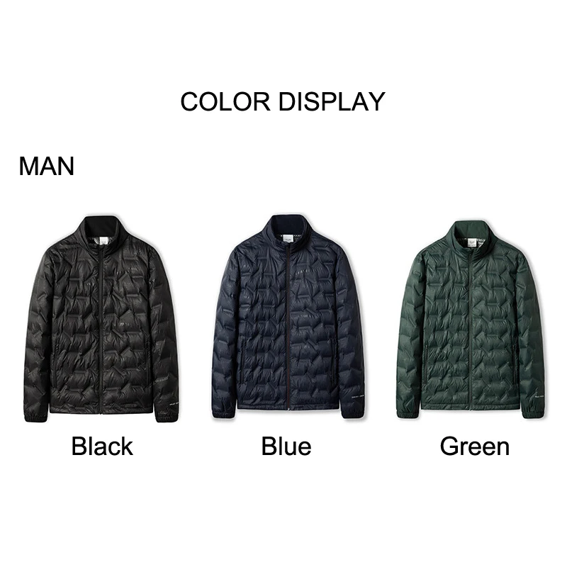 Down Jackets Men's Winter Jacket Down Climbing Clothes Hiking Sportswear 80% White Duck Down Coat Warm Camping Outing Trekking