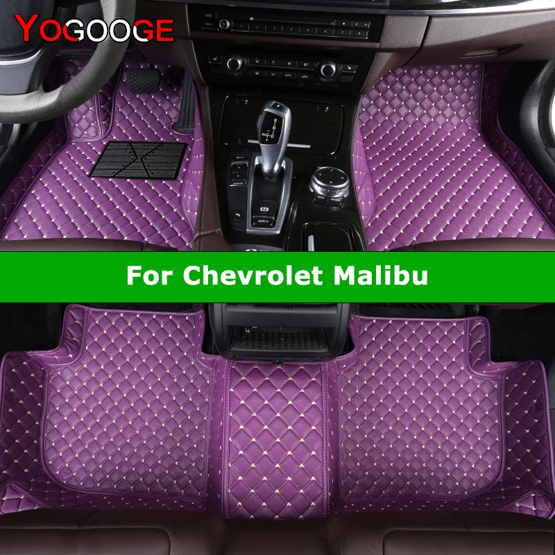

YOGOOGE Custom Car Floor Mats For Chevrolet Malibu Auto Carpets Foot Coche Accessorie