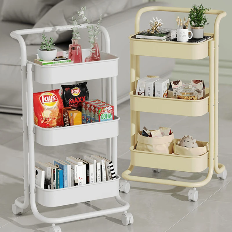 

Small cart, floor to ceiling household movable storage rack, kitchen, living room, bedroom snack and miscellaneous shelf