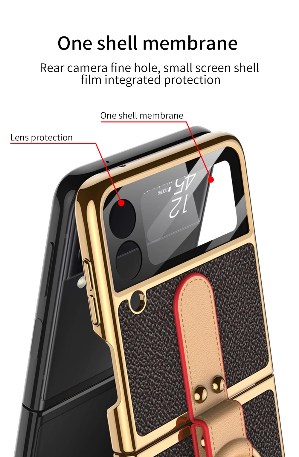 silicone cover with s pen Pu Leather hand Strap Anti-fall Phone Case for Samsung Galaxy Z Flip 3 5G SM-F711B Protection Back Cover with Lanyard cute samsung cases