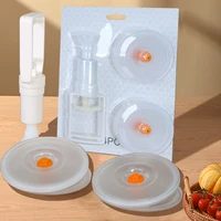 Vacuum Lids forJars Fits All Outer Diameter 10cm Jars Container Reusable Vacuum Sealing Lids BPA -Free Food Vacuum Lid Keep Food 1