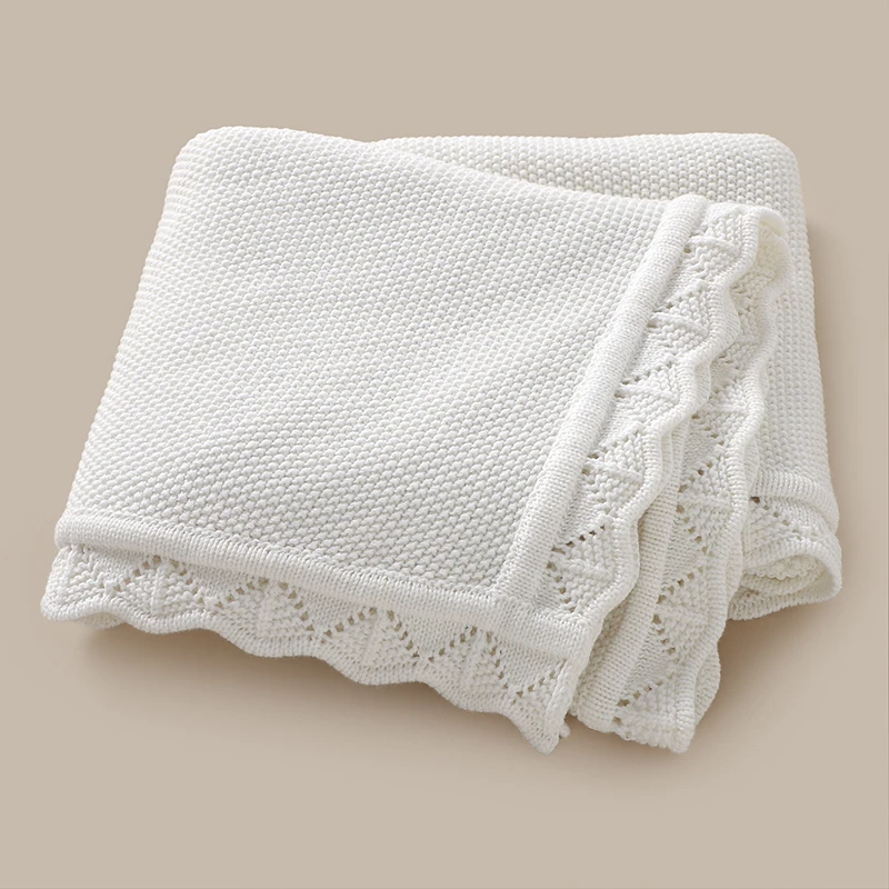 Baby Blankets for Newborn Cotton Dual-Use Stroller Nursery Crib Cuddle Soft Comfortable Infant Boy Girl Bedding Cellular 90*70cm