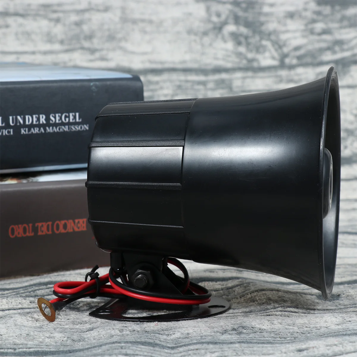 Allarme Auto Con Clacson E Altoparlante Amplificato 12V – Nero, Potente E Leggero Per Qualsiasi Veicolo