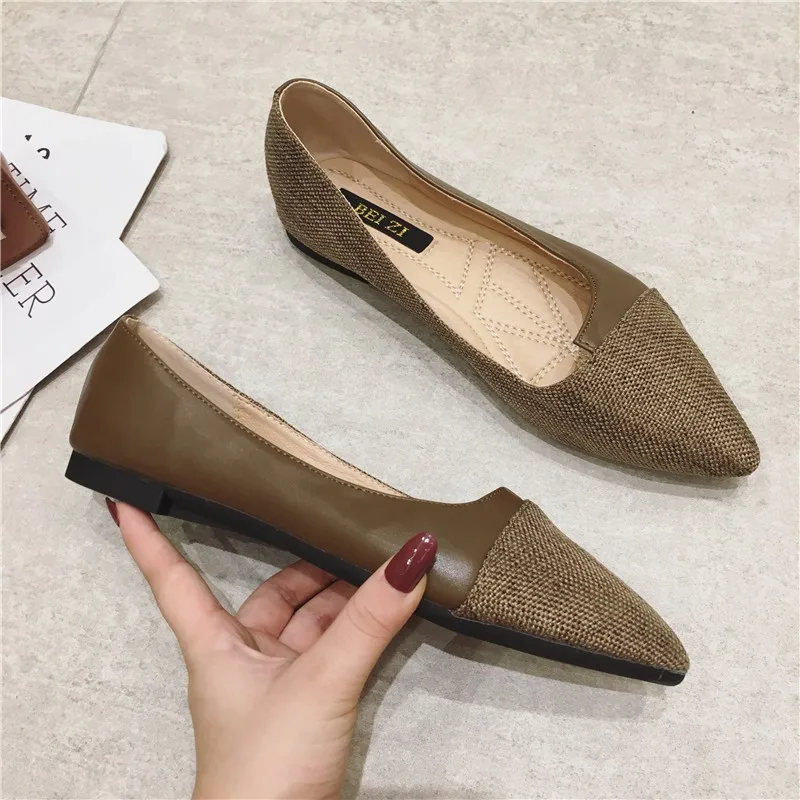 Women Flats Zapatos De Mujer Comfort Shoes for Ladies Shoes Casual Shoes Basic Simple Loafers Large Size 45 Lolita Shoes