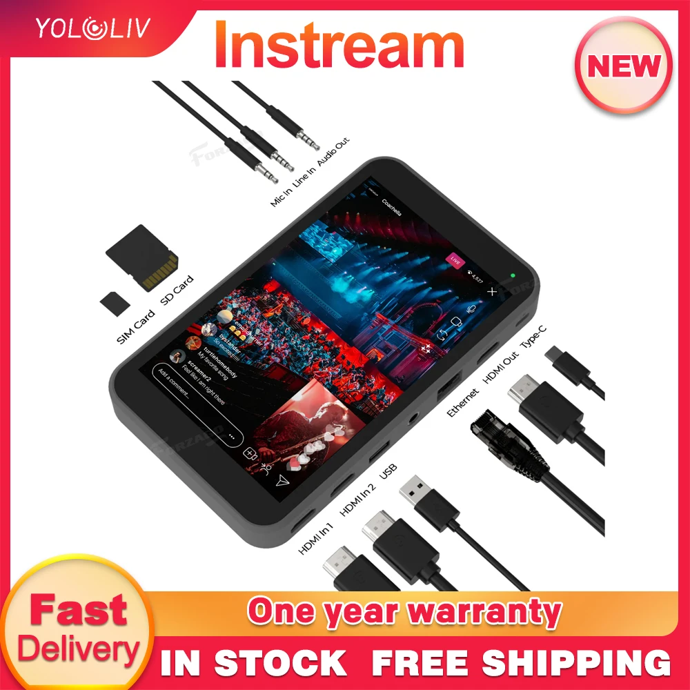 YoloLiv อินสแตนท์ All In One แนวตั้ง Live Streaming Video Switcher