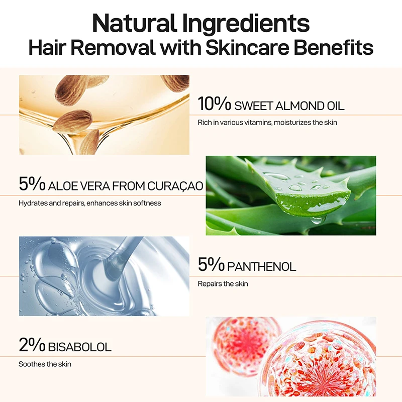 Wax Painless Hair Remover Ladies Epilator Cream Skin Care Lip Underarm Private Bikini Body Beauty Face Depilation Hair Removal 6