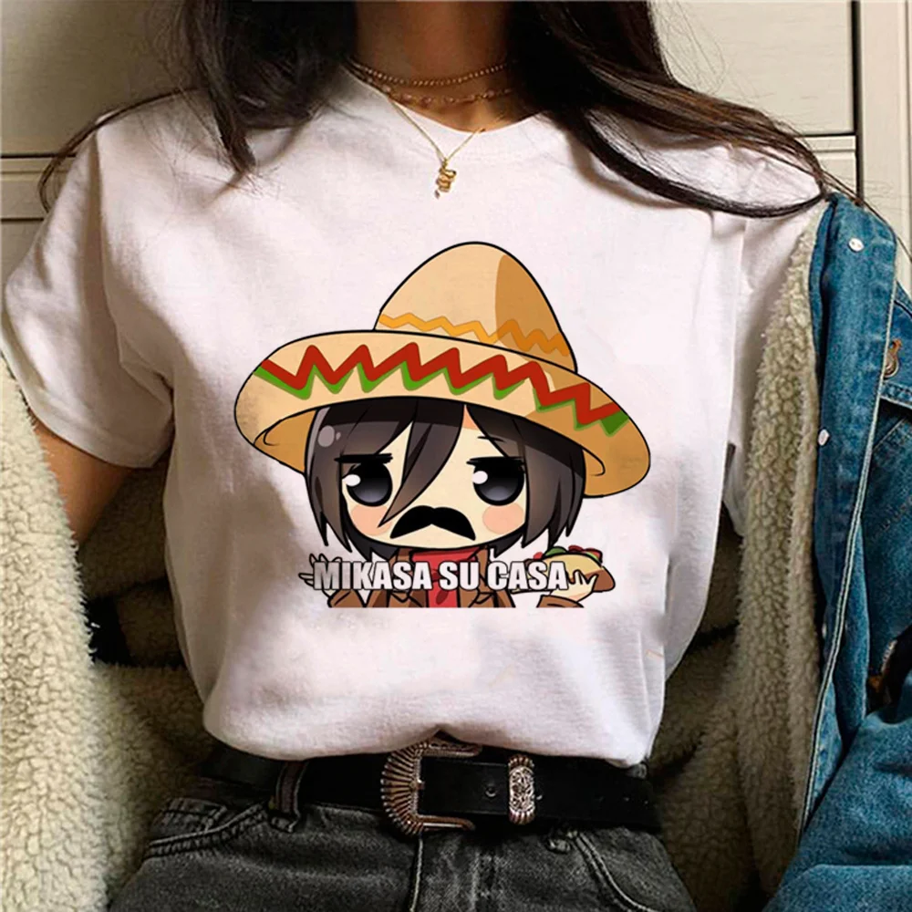 

shingeky no kyojin Tee women harajuku summer Tee female Japanese clothing