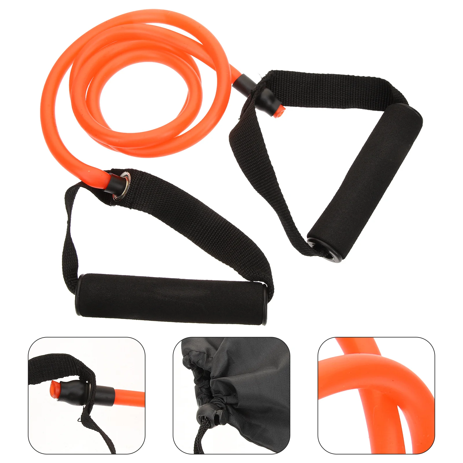 

3 Piece Set Fitness Resistance Band Elastic Exercise Bands with Handles Polyester Household