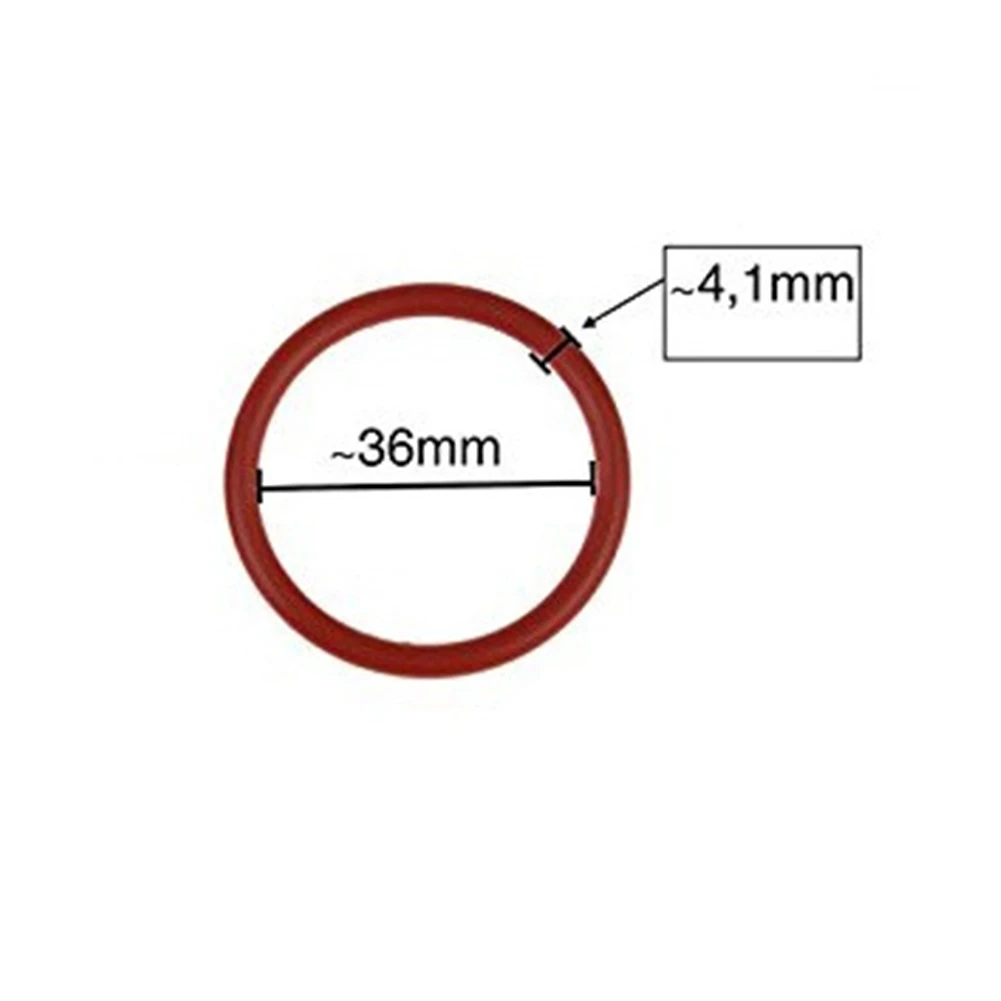 Lot De 3 Joints Toriques Pour Machine à Café De'Longhi - Diamètre 36 Mm, Rouge Silicone