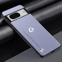 Luxurious Kevlar Leather Matte Phone Case - Shockproof Protective Cover for Pixel 7A (Light purple)