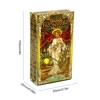 Golden Art Nouveau Tarot Cards Exquisite Packaging Tarot Deck with Guidebook English Version Tarot Oracle Cards for Beginners 6