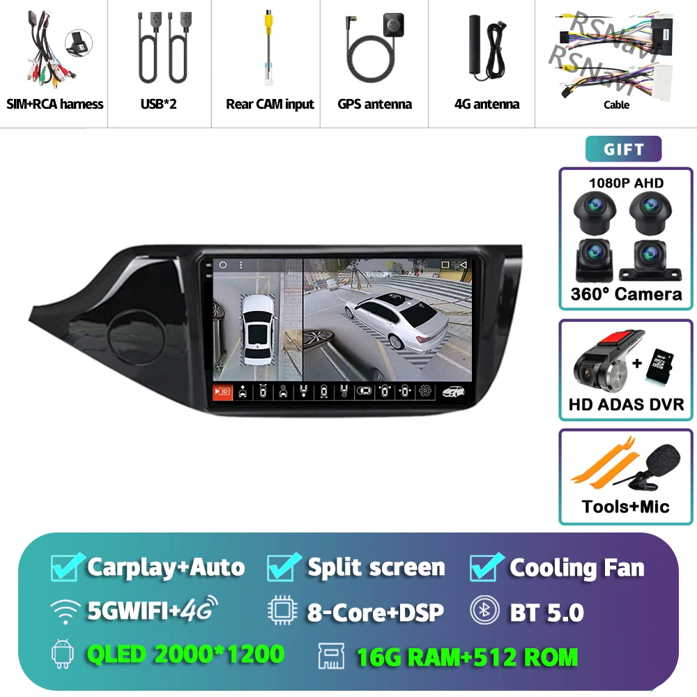 2K 16G-512G 360 DVR